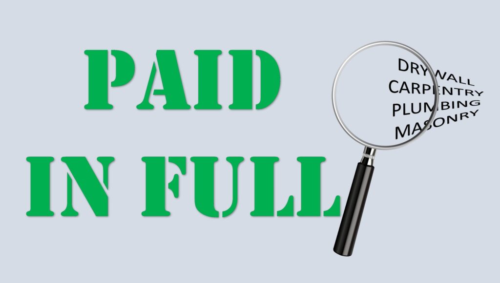 paid in full out of scope work