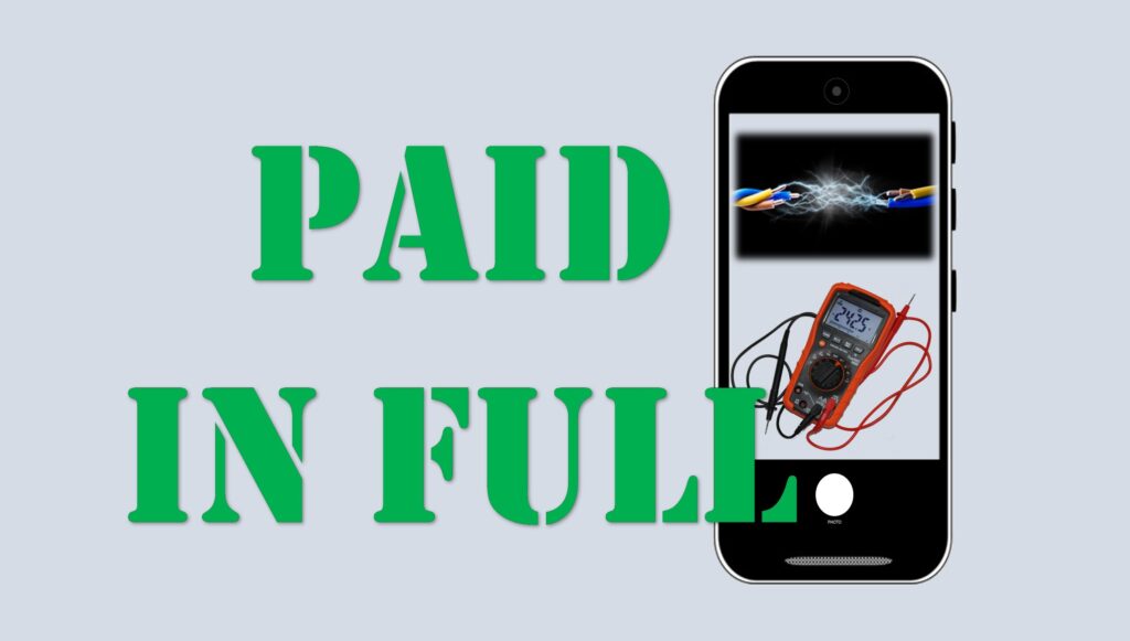 paid in full for extensive electrical assessment